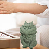 Kirin Statue Home Decor Tea Play Tea Pet Ornament for Tea Table Desk Tearoom Style A