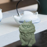 Kirin Statue Home Decor Tea Play Tea Pet Ornament for Tea Table Desk Tearoom Style A
