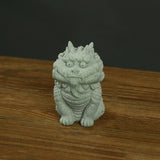 Kirin Statue Home Decor Tea Play Tea Pet Ornament for Tea Table Desk Tearoom Style A