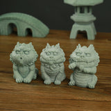 Kirin Statue Home Decor Tea Play Tea Pet Ornament for Tea Table Desk Tearoom Style B