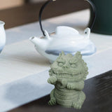 Kirin Statue Home Decor Tea Play Tea Pet Ornament for Tea Table Desk Tearoom Style B
