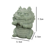 Kirin Statue Home Decor Tea Play Tea Pet Ornament for Tea Table Desk Tearoom Style B