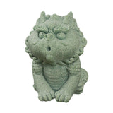 Kirin Statue Home Decor Tea Play Tea Pet Ornament for Tea Table Desk Tearoom Style C