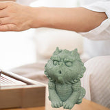 Kirin Statue Home Decor Tea Play Tea Pet Ornament for Tea Table Desk Tearoom Style C