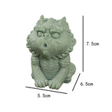 Kirin Statue Home Decor Tea Play Tea Pet Ornament for Tea Table Desk Tearoom Style C