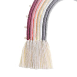 Macrame Tapestry Wall Hanging Decoration Unique for Home Wedding Living Room Pink