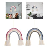 Macrame Tapestry Wall Hanging Decoration Unique for Home Wedding Living Room Pink