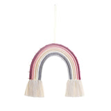 Macrame Tapestry Wall Hanging Decoration Unique for Home Wedding Living Room Pink