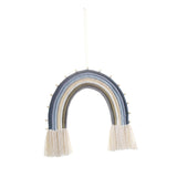 Macrame Tapestry Wall Hanging Decoration Unique for Home Wedding Living Room Blue