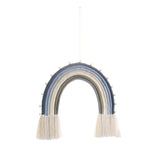 Macrame Tapestry Wall Hanging Decoration Unique for Home Wedding Living Room Blue
