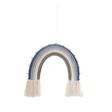 Macrame Tapestry Wall Hanging Decoration Unique for Home Wedding Living Room Blue