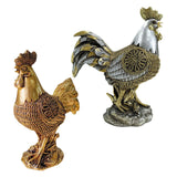 Chicken Figurine Decorative Crafts Rooster Sculpture for Hotel New Year Holiday golden