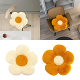 Maxbell Maxbell Dining Chair Cushion Flower Shaped Cushion for Living Room Dining Room Decor White