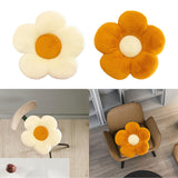 Maxbell Maxbell Dining Chair Cushion Flower Shaped Cushion for Living Room Dining Room Decor White