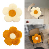 Maxbell Maxbell Dining Chair Cushion Flower Shaped Cushion for Living Room Dining Room Decor White