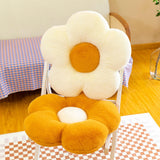 Maxbell Maxbell Dining Chair Cushion Flower Shaped Cushion for Living Room Dining Room Decor White