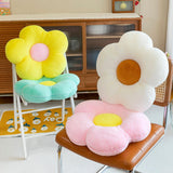 Maxbell Maxbell Dining Chair Cushion Flower Shaped Cushion for Living Room Dining Room Decor White