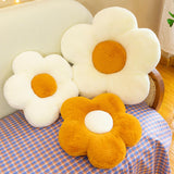 Maxbell Maxbell Dining Chair Cushion Flower Shaped Cushion for Living Room Dining Room Decor White