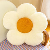 Maxbell Maxbell Dining Chair Cushion Flower Shaped Cushion for Living Room Dining Room Decor White