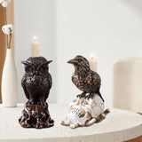 Maxbell Maxbell Candlestick Holder Ornament Tea Light Holder for Valentines Day Home Wedding Owl