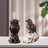 Maxbell Maxbell Candlestick Holder Ornament Tea Light Holder for Valentines Day Home Wedding Owl