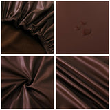 Office Chair Cover Removable Washable Seat Cover for Home Restaurant Kitchen Brown