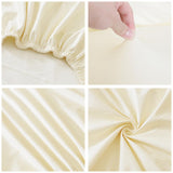 Office Chair Cover Removable Washable Seat Cover for Home Restaurant Kitchen Beige