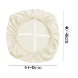 Office Chair Cover Removable Washable Seat Cover for Home Restaurant Kitchen Beige