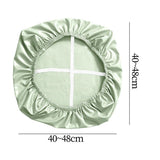 Office Chair Cover Removable Washable Seat Cover for Home Restaurant Kitchen Green