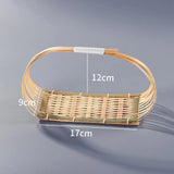 Maxbell Maxbell Serving Basket Bread Basket Handwoven Fruit Basket for Dessert Bakery Drinks