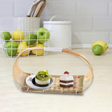 Maxbell Maxbell Serving Basket Bread Basket Handwoven Fruit Basket for Dessert Bakery Drinks
