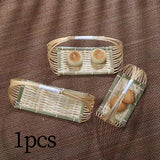 Maxbell Maxbell Serving Basket Bread Basket Handwoven Fruit Basket for Dessert Bakery Drinks