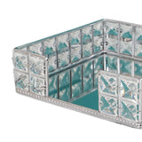 Maxbell Maxbell Perfume Tray Tabletop Ornament Mirror Tray for Lamps Small Ornaments Letters Silver