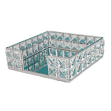 Maxbell Maxbell Perfume Tray Tabletop Ornament Mirror Tray for Lamps Small Ornaments Letters Silver