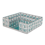 Maxbell Maxbell Perfume Tray Tabletop Ornament Mirror Tray for Lamps Small Ornaments Letters Silver