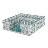 Maxbell Maxbell Perfume Tray Tabletop Ornament Mirror Tray for Lamps Small Ornaments Letters Silver