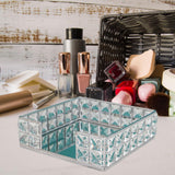 Maxbell Maxbell Perfume Tray Tabletop Ornament Mirror Tray for Lamps Small Ornaments Letters Silver