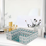 Maxbell Maxbell Perfume Tray Tabletop Ornament Mirror Tray for Lamps Small Ornaments Letters Silver