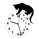 Maxbell Maxbell Wall Clock Stylish Cartoon Acrylic Kids Wall Clock for Bedroom Bathroom Home footprint