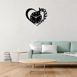 Maxbell Maxbell Heart Butterfly Clock Creative Acrylic Wall Clock for Living Room Study Home