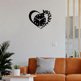 Maxbell Maxbell Heart Butterfly Clock Creative Acrylic Wall Clock for Living Room Study Home