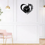 Maxbell Maxbell Heart Butterfly Clock Creative Acrylic Wall Clock for Living Room Study Home
