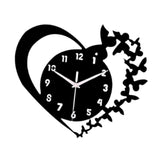 Maxbell Maxbell Heart Butterfly Clock Creative Acrylic Wall Clock for Living Room Study Home
