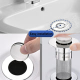 Maxbell Sink Drain Strainer Lavatory RV Sink Slop Bathroom Sink Stopper Hair Catcher 6x8x3cm