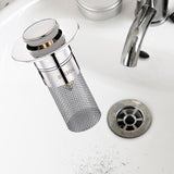 Maxbell Sink Drain Strainer Lavatory RV Sink Slop Bathroom Sink Stopper Hair Catcher 6x8x3cm