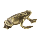 Maxbell Maxbell Mini Frog Statue Home Decor Toy Gifts Brass Figurine for Office Home Cabinet