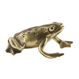 Maxbell Maxbell Mini Frog Statue Home Decor Toy Gifts Brass Figurine for Office Home Cabinet