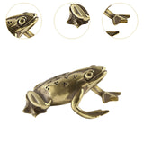 Maxbell Maxbell Mini Frog Statue Home Decor Toy Gifts Brass Figurine for Office Home Cabinet