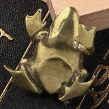 Maxbell Maxbell Mini Frog Statue Home Decor Toy Gifts Brass Figurine for Office Home Cabinet