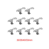 Maxbell Maxbell 10Pcs Solar Panel Drainage Clips Sturdy Photovoltaic Panel Water Guide Clamp 30mm